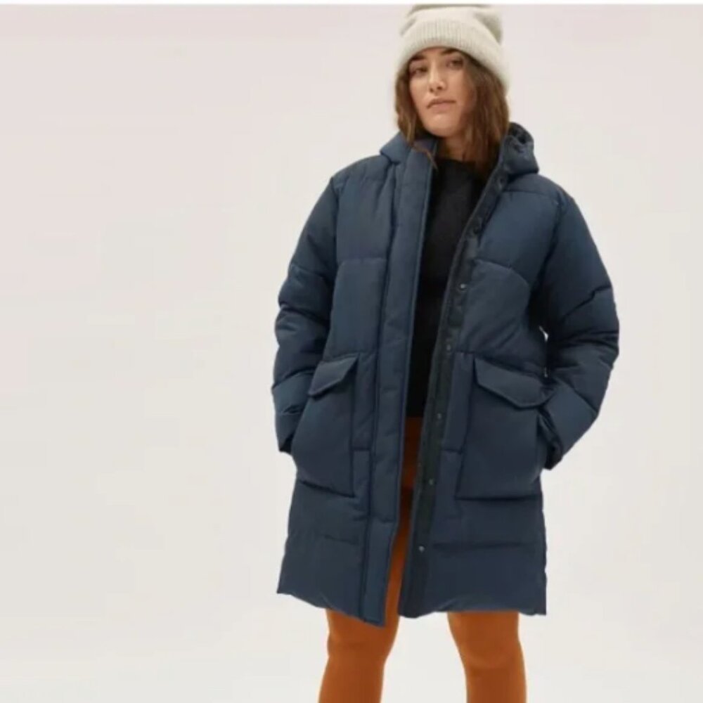 Everlane The ReNew Long Puffer Size S Retail Price $298.00